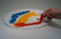 White Oval Plastic Palette